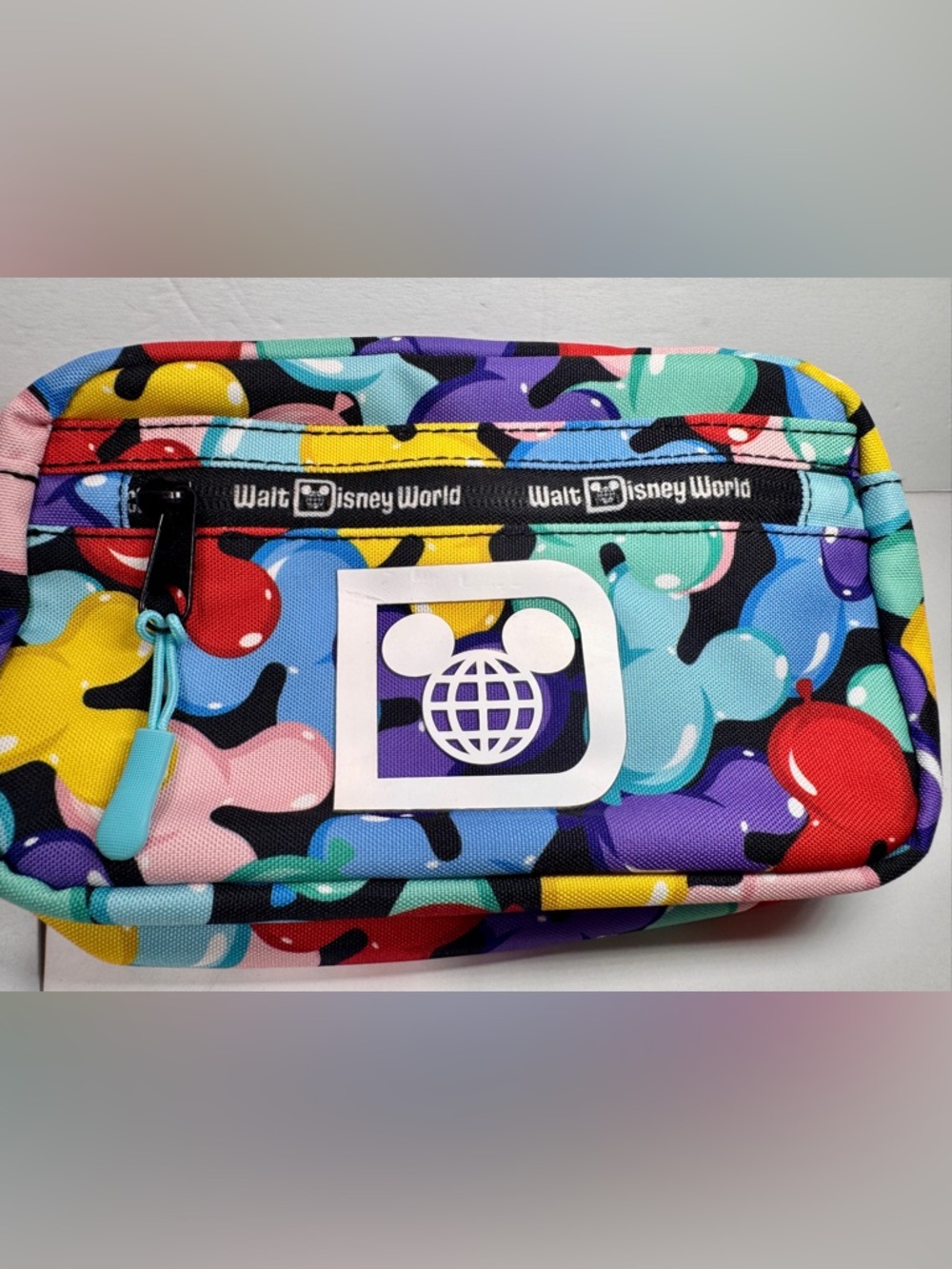 NWT Walt Disney World Mickey Mouse Balloon Fanny Pack Belt Bag Retro Logo